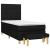 Pat box spring cu saltea, negru, 80x200 cm, textil GartenMobel Dekor