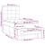 Pat box spring cu saltea, gri deschis, 90x190 cm, textil GartenMobel Dekor