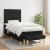 Pat box spring cu saltea, negru, 90x190 cm, textil GartenMobel Dekor