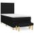 Pat box spring cu saltea, negru, 90x190 cm, textil GartenMobel Dekor