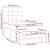 Pat box spring cu saltea, negru, 90x190 cm, textil GartenMobel Dekor