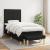 Pat box spring cu saltea, negru, 100x200 cm, textil GartenMobel Dekor