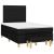 Pat box spring cu saltea, negru, 120x200 cm, textil GartenMobel Dekor