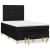 Pat box spring cu saltea, negru, 120x200 cm, textil GartenMobel Dekor