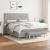 Pat continental, gri deschis, 180x200 cm, material textil GartenMobel Dekor