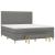 Pat box spring cu saltea, gri închis, 180x200 cm, textil GartenMobel Dekor