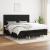 Pat box spring cu saltea, negru, 200x200 cm, textil GartenMobel Dekor