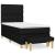 Pat box spring cu saltea, negru, 80x200 cm, textil GartenMobel Dekor