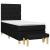 Pat box spring cu saltea, negru, 90x200 cm, textil GartenMobel Dekor
