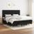 Pat box spring cu saltea, negru, 200x200 cm, textil GartenMobel Dekor