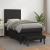 Pat box spring cu saltea, negru, 90x200 cm, piele ecologică GartenMobel Dekor