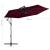 Umbrelă suspendată cu stâlp de aluminiu, roșu bordo, 300 cm GartenMobel Dekor