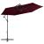 Umbrelă suspendată cu stâlp de aluminiu, roșu bordo, 300 cm GartenMobel Dekor