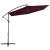 Umbrelă suspendată cu stâlp de aluminiu, roșu bordo, 300 cm GartenMobel Dekor