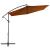 Umbrelă suspendată cu stâlp din aluminiu, cărămiziu, 300 cm GartenMobel Dekor