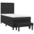 Pat box spring cu saltea, negru, 90x190 cm, piele ecologică GartenMobel Dekor