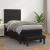Pat box spring cu saltea, negru, 90x190 cm, piele ecologică GartenMobel Dekor