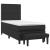 Pat box spring cu saltea, negru, 100x200 cm, piele ecologică GartenMobel Dekor