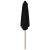 Umbrelă de soare de exterior cu stâlp din lemn, negru, 270 cm GartenMobel Dekor