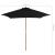 Umbrelă de soare de exterior cu stâlp din lemn, negru, 270 cm GartenMobel Dekor