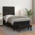 Pat box spring cu saltea, negru, 90x190 cm, piele ecologică GartenMobel Dekor