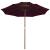 Umbrelă de soare dublă, stâlp din lemn, roșu bordo, 270 cm GartenMobel Dekor