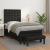 Pat box spring cu saltea, negru, 100x200 cm, piele ecologică GartenMobel Dekor