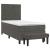 Pat box spring cu saltea, gri închis, 100x200 cm, catifea GartenMobel Dekor