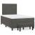 Pat box spring cu saltea, gri închis, 120x200 cm, catifea GartenMobel Dekor