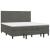 Pat box spring cu saltea, gri închis, 200x200 cm, catifea GartenMobel Dekor