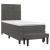 Pat box spring cu saltea, gri închis, 80x200 cm, catifea GartenMobel Dekor