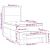 Pat box spring cu saltea, gri deschis, 90x190 cm, catifea GartenMobel Dekor