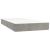 Pat box spring cu saltea, gri deschis, 90x200 cm, catifea GartenMobel Dekor