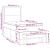 Pat box spring cu saltea, gri închis, 90x200 cm, catifea GartenMobel Dekor
