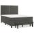Pat box spring cu saltea, gri închis, 140x200 cm, catifea GartenMobel Dekor