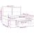 Pat box spring cu saltea, gri deschis, 180x200 cm, catifea GartenMobel Dekor