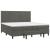 Pat box spring cu saltea, gri închis, 200x200 cm, catifea GartenMobel Dekor