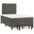 Pat box spring cu saltea, gri închis, 120x200 cm, catifea GartenMobel Dekor