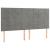 Pat box spring cu saltea, gri deschis, 200x200 cm, catifea GartenMobel Dekor