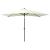 Umbrelă de soare cu stâlp din oțel & LED-uri, nisipiu, 2x3 m GartenMobel Dekor
