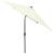 Umbrelă de soare cu stâlp din oțel & LED-uri, nisipiu, 2x3 m GartenMobel Dekor