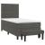 Pat box spring cu saltea, gri închis, 90x190 cm, catifea GartenMobel Dekor