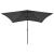 Umbrelă de soare cu LED-uri și stâlp din oțel, antracit, 2x3 m GartenMobel Dekor