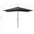 Umbrelă de soare cu LED-uri și stâlp din oțel, antracit, 2x3 m GartenMobel Dekor