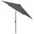 Umbrelă de soare cu LED-uri și stâlp din oțel, antracit, 2x3 m GartenMobel Dekor