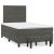 Pat box spring cu saltea, gri închis, 120x200 cm, catifea GartenMobel Dekor