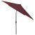 Umbrelă de soare cu stâlp din oțel & LED-uri, roșu bordo, 2x3 m GartenMobel Dekor