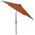 Umbrelă de soare cu LED-uri & stâlp din oțel, cărămiziu, 2x3 m GartenMobel Dekor