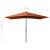 Umbrelă de soare cu LED-uri & stâlp din oțel, cărămiziu, 2x3 m GartenMobel Dekor