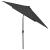 Umbrelă de soare cu stâlp din oțel & LED-uri, negru, 2x3 m GartenMobel Dekor